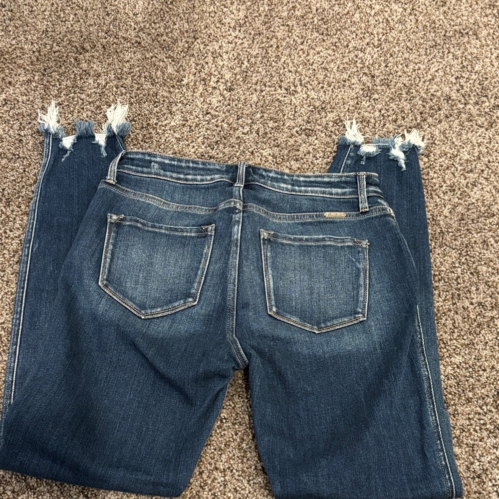 KanCan High Rise Button Fly Distressed Jeans - Picture 4 of 6